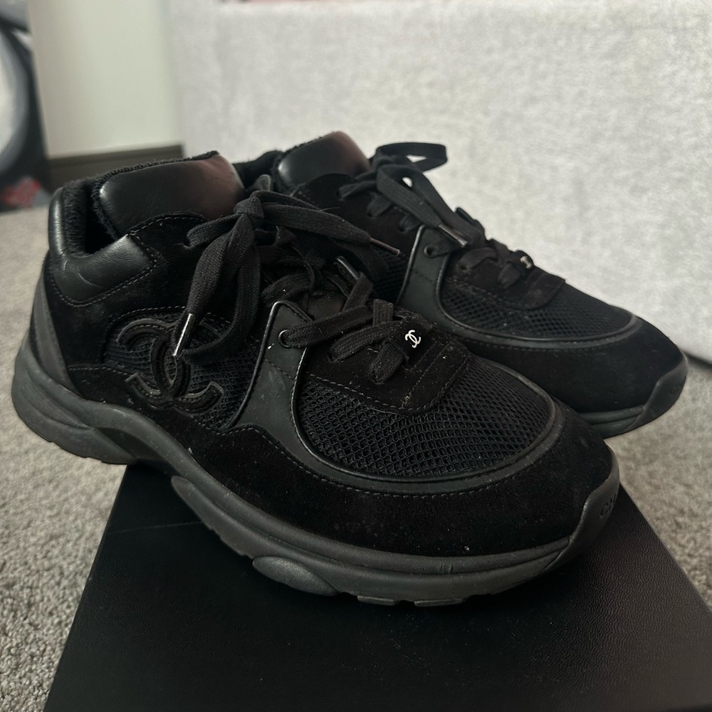 Chanel Black Sneakers